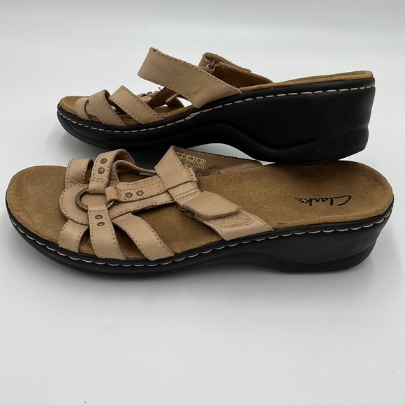 Clarks Lexi Jasmine Sandals Adjustable Straps Tan Women Size 10M - Picture 3 of 5